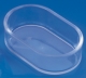 Futter- und Wassernapf, transparent, oval